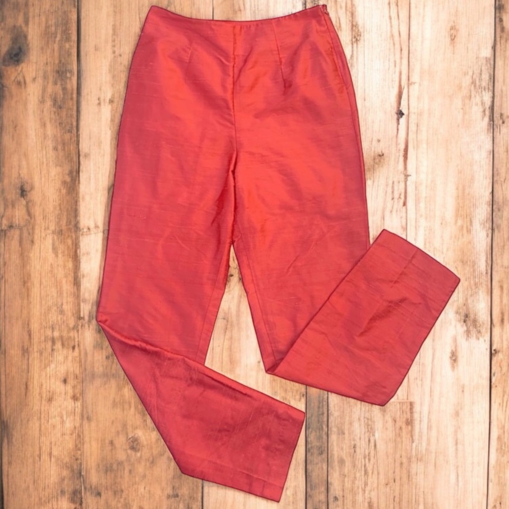 🤑10/$100 Steven Stolman salmon silk appeal pants 2